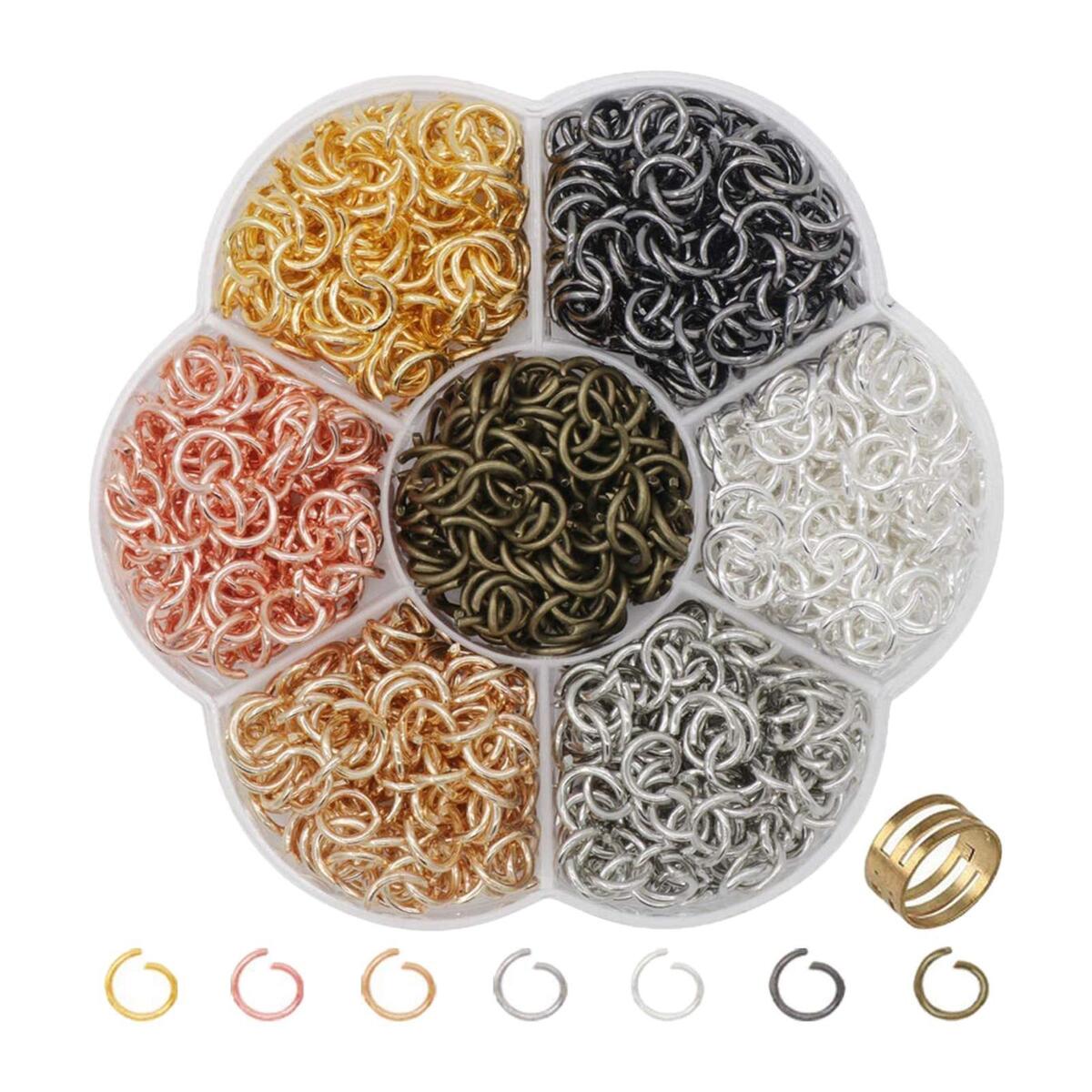 1820 Pieces  Jump Rings Jewellery Making 6mm Keychain Tools Bracelet DIY
