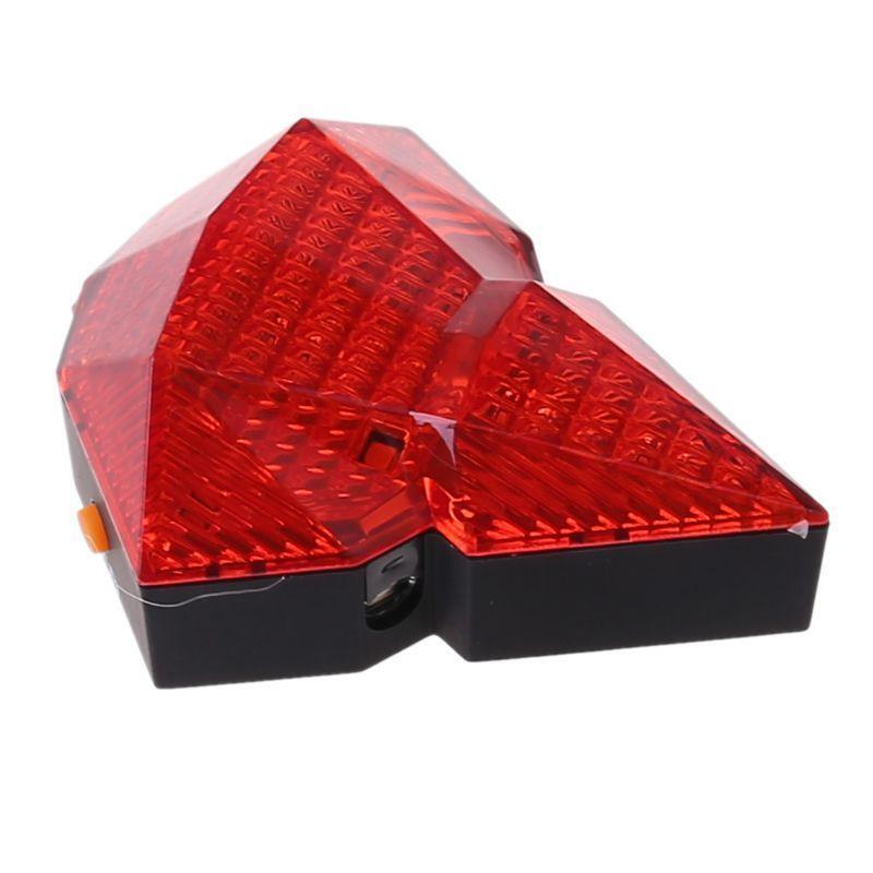 Cycling Bicycle Bike Rear Tail Safety Warning 8 LED and 2 Flashing Lamp Light