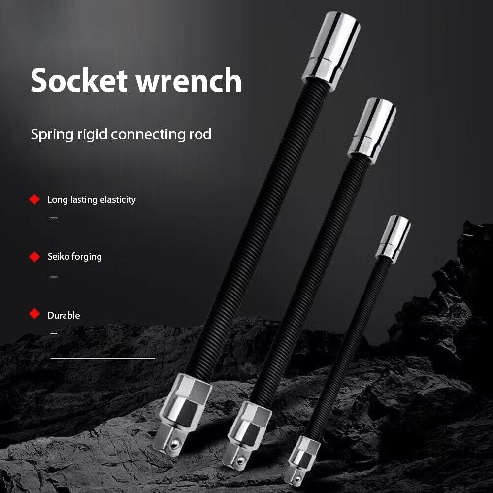Electric Wrench Sleeve Flexible Shaft Universal Extension Rod (3/8 inch)