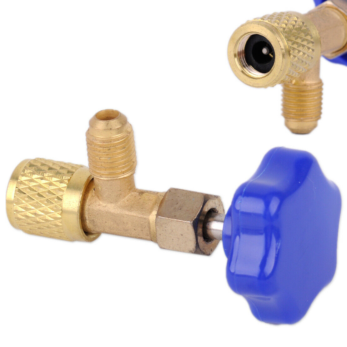 1/4 SAE Dispensing Valve Refrigerant Can Tap Opener Fit For R22 R134a Li