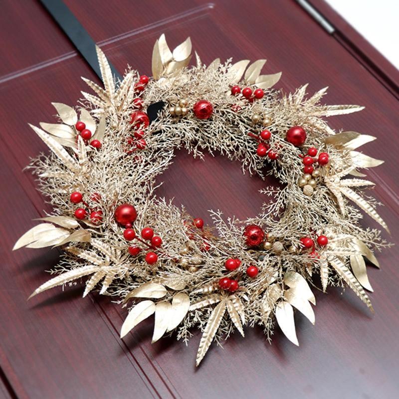 Christmas Front Door Wall Hanging Decor, Xmas Decor Wreath Xmas Wreath Pendant