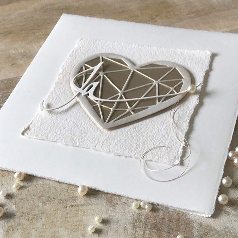 Heart Sewing Metal Cutting Dies Stencil Scrapbooking DIY Album Stamp Paper Card