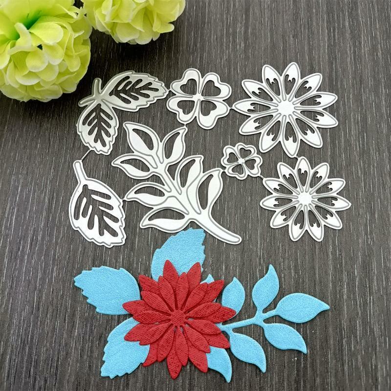 Various Leaves Metal Cutting Dies Stencil DIY Scrapbooking Album Paper Card