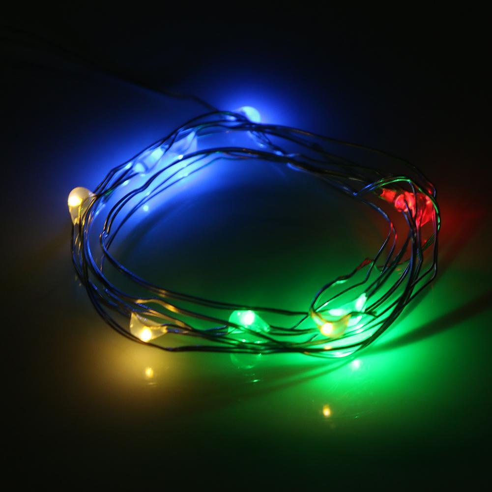 1m 10 LED Bottle Stopper Waterproof Solar Energy String Light(Multicolor)
