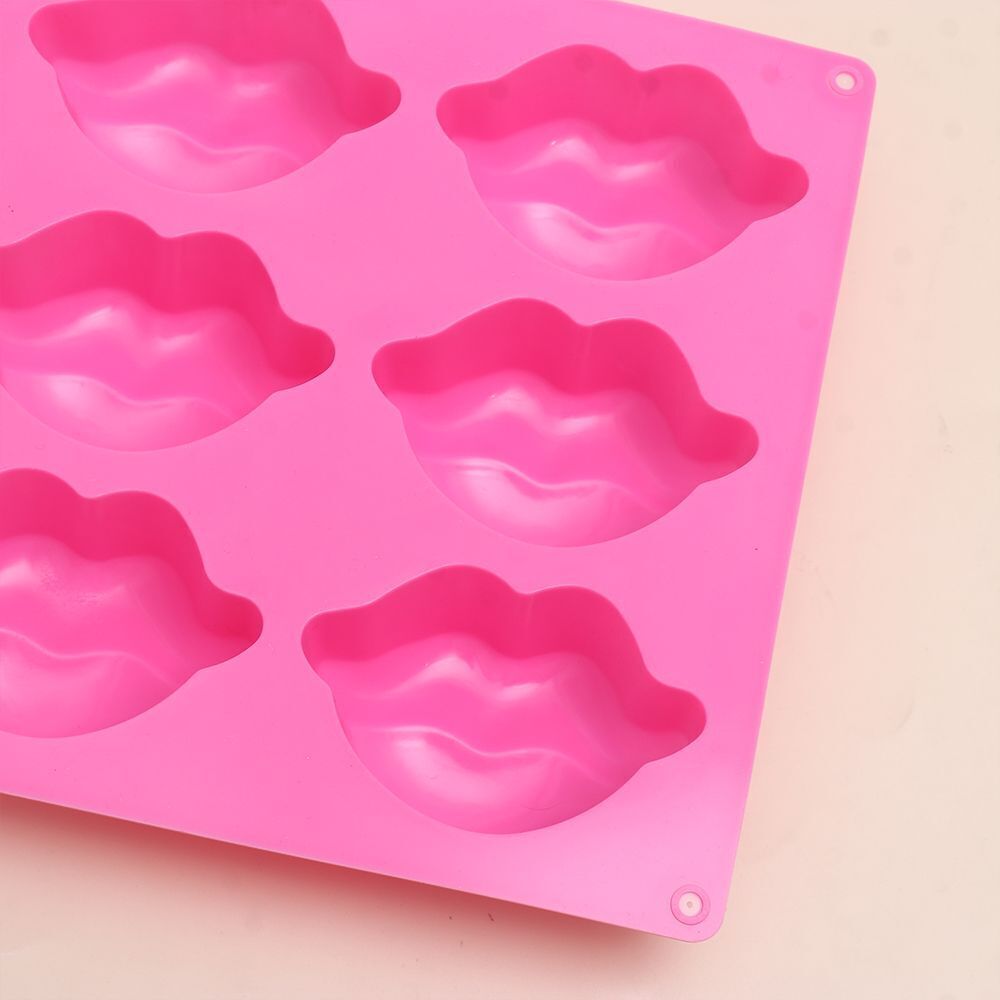 6 Mouths Lips Shape Baking Moulds Chocolate Silicone Mold Cake Decorating Molds