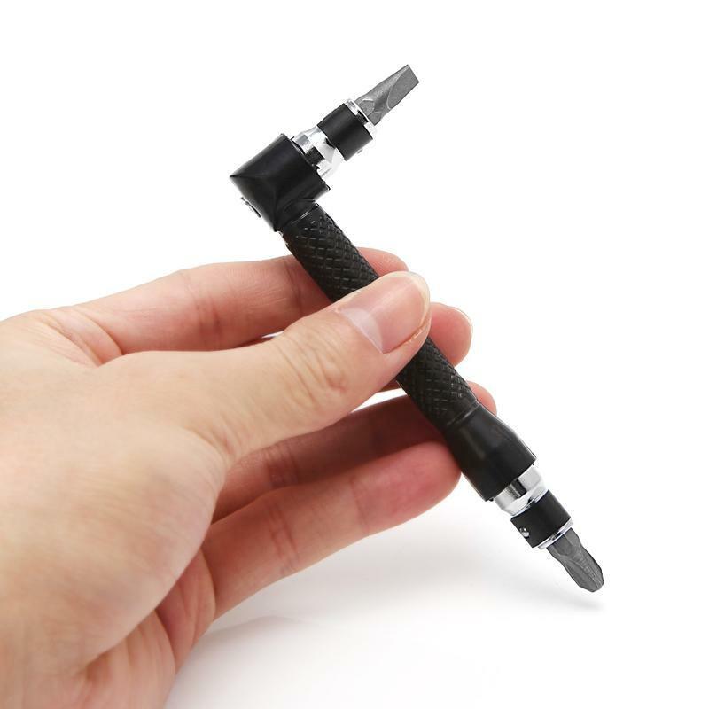 10 in 1 Socket Screwdriver L-shaped Angle Head Twin Wrench Driver Torx Flat Bit
