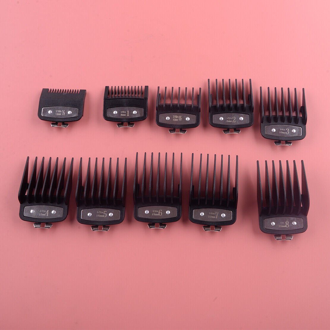 10pcs/set Cutting Hair Clipper Limit Combs Premium Guides Guards Fit For Wahl