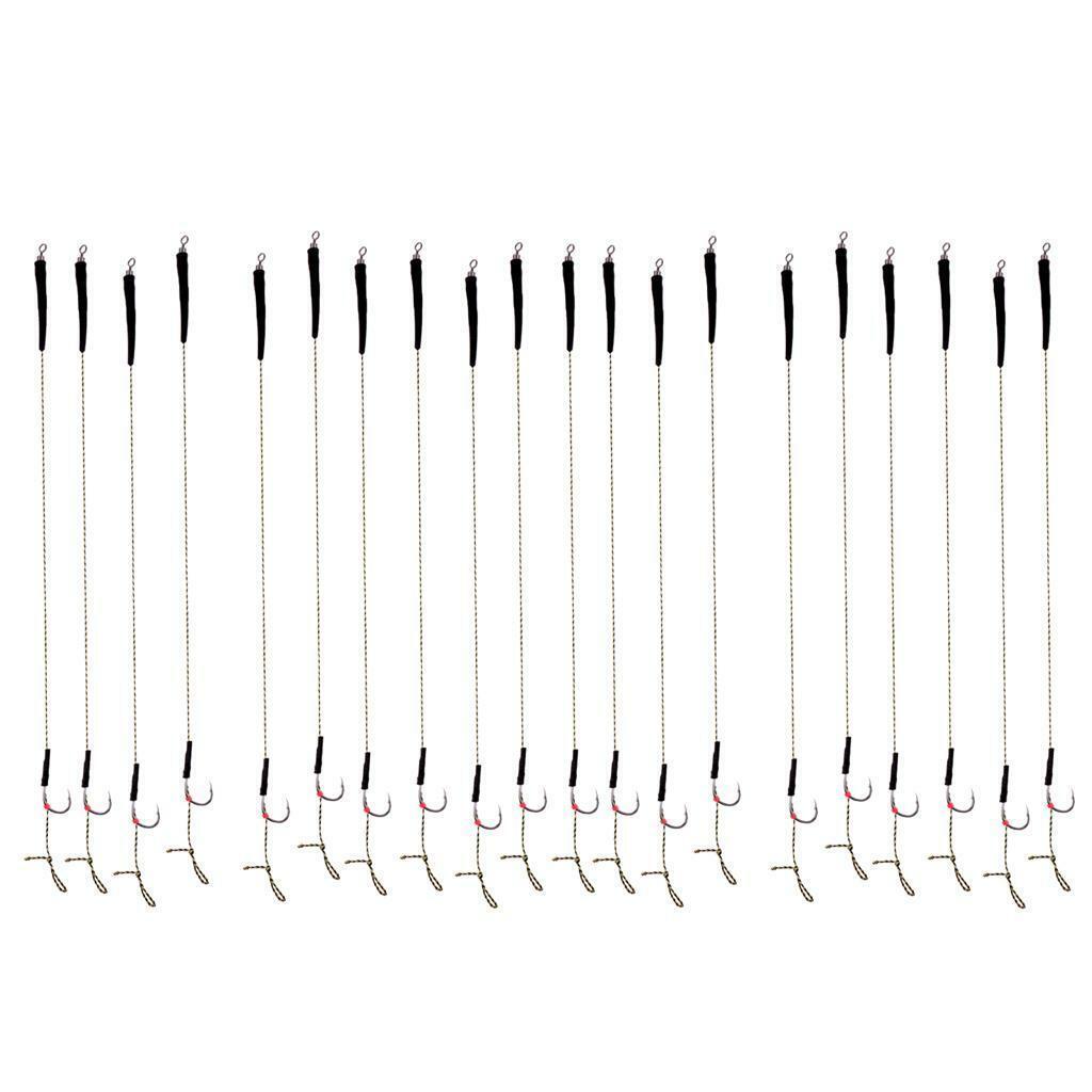20Pcs Fishing  Rigs Assorted  Tied   Barbless Hooks