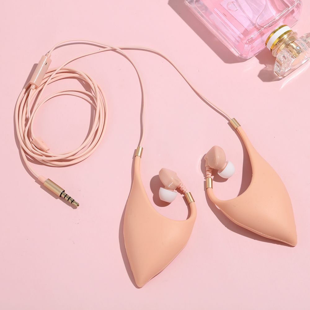 Elves Built In Mic Silica Gel Earbuds In-Ear Headphone Fairy Elf Ears Earphone
