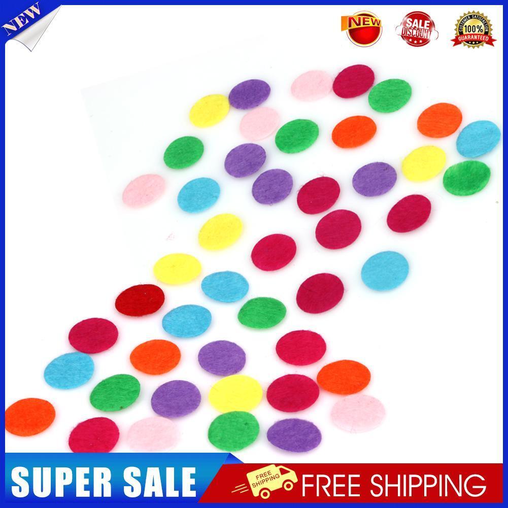 1000pcs DIY 1.5CM Round Felt Fabric Pads Accessory Patches Circle Fabric Fl