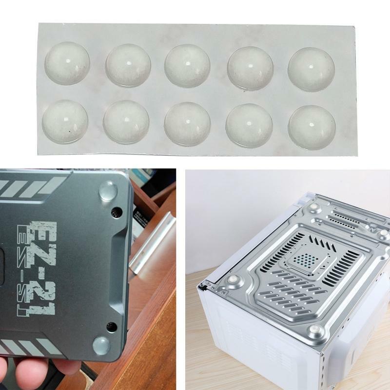 Self Adhesive Cabinet Door Bumpers Sticky Silicone Clear Rubber Cabinet Bumpers