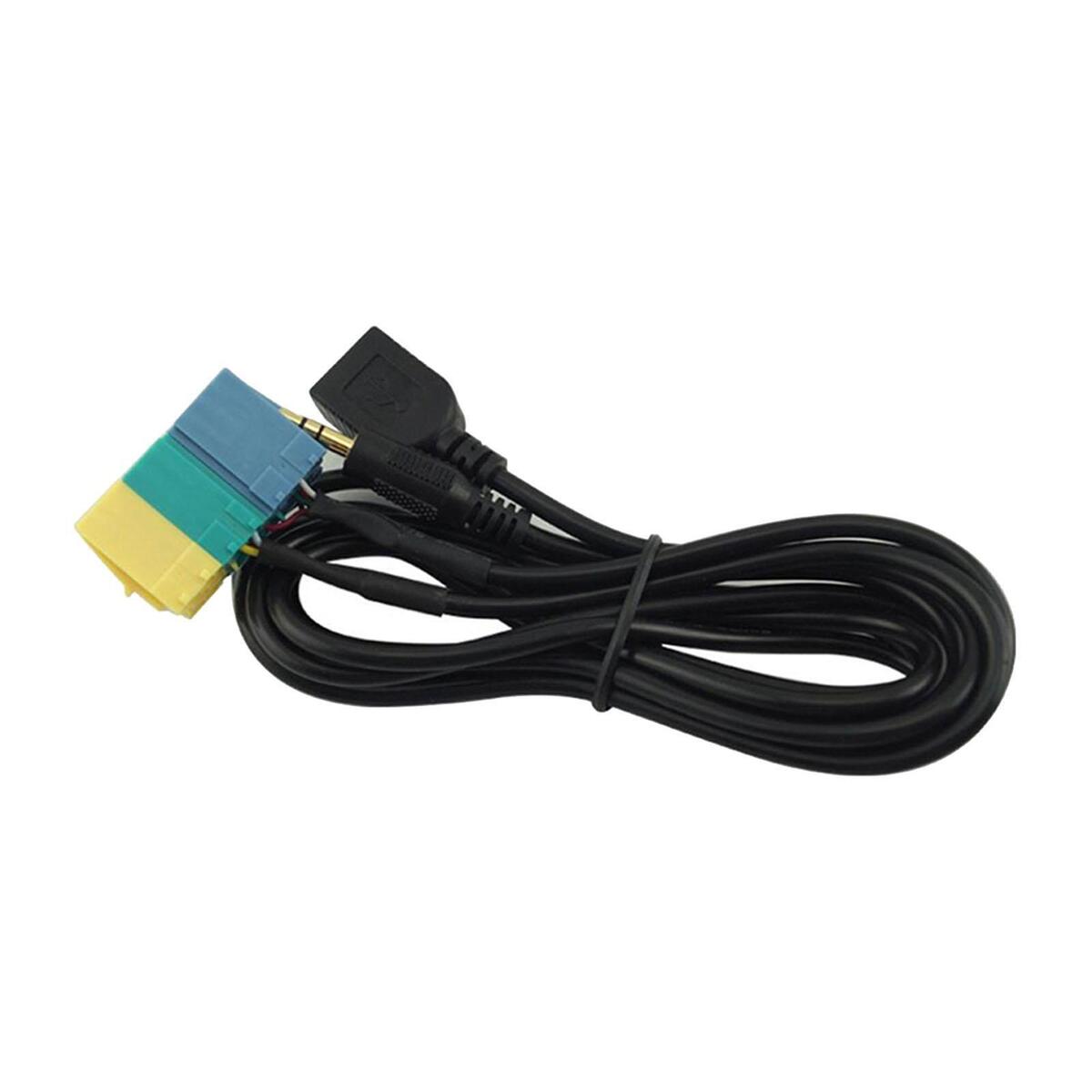 2 in 1 AUX USB Plug Car Audio Adapter Auto Video Cable for Hyundai/ Kia Car