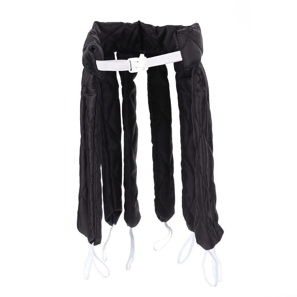 Heatless Spiral Curlers Sleeping Headband Hair Curler Hair Styling (Black)