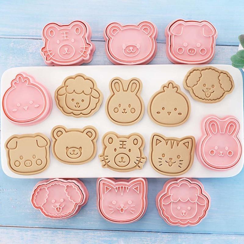 Cookie Mold Dessert Fondant Biscuit Cutter Plastic DIY Cookie Cutter Baking Tool