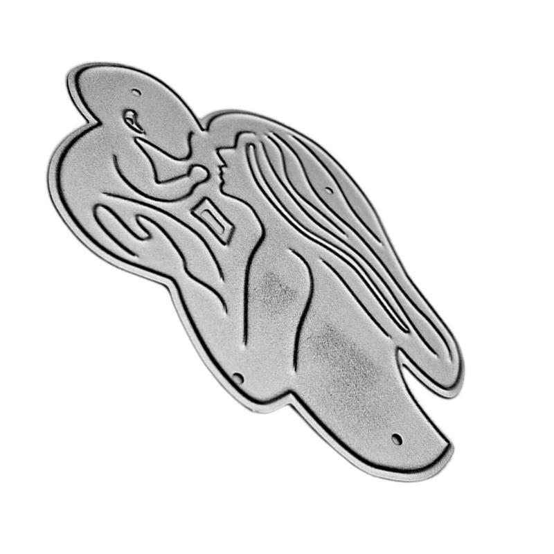 Mother Lifting Baby Metal Cutting Dies Stencil DIY Scrapbooking Album Template
