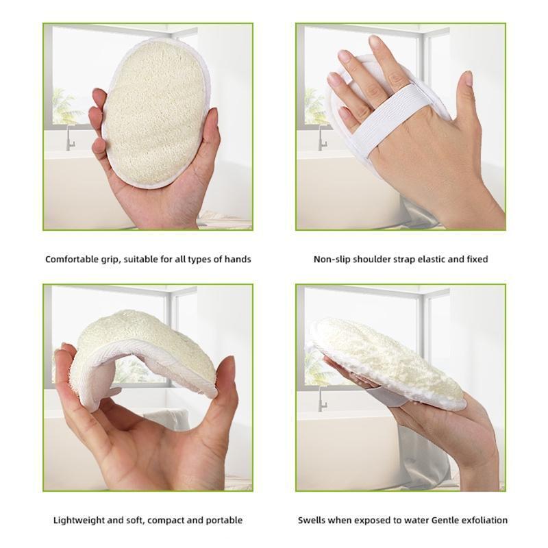 Natural Exfoliating Loofah Body Scrubber Bath Shower Sponge Textured Scrub Skin
