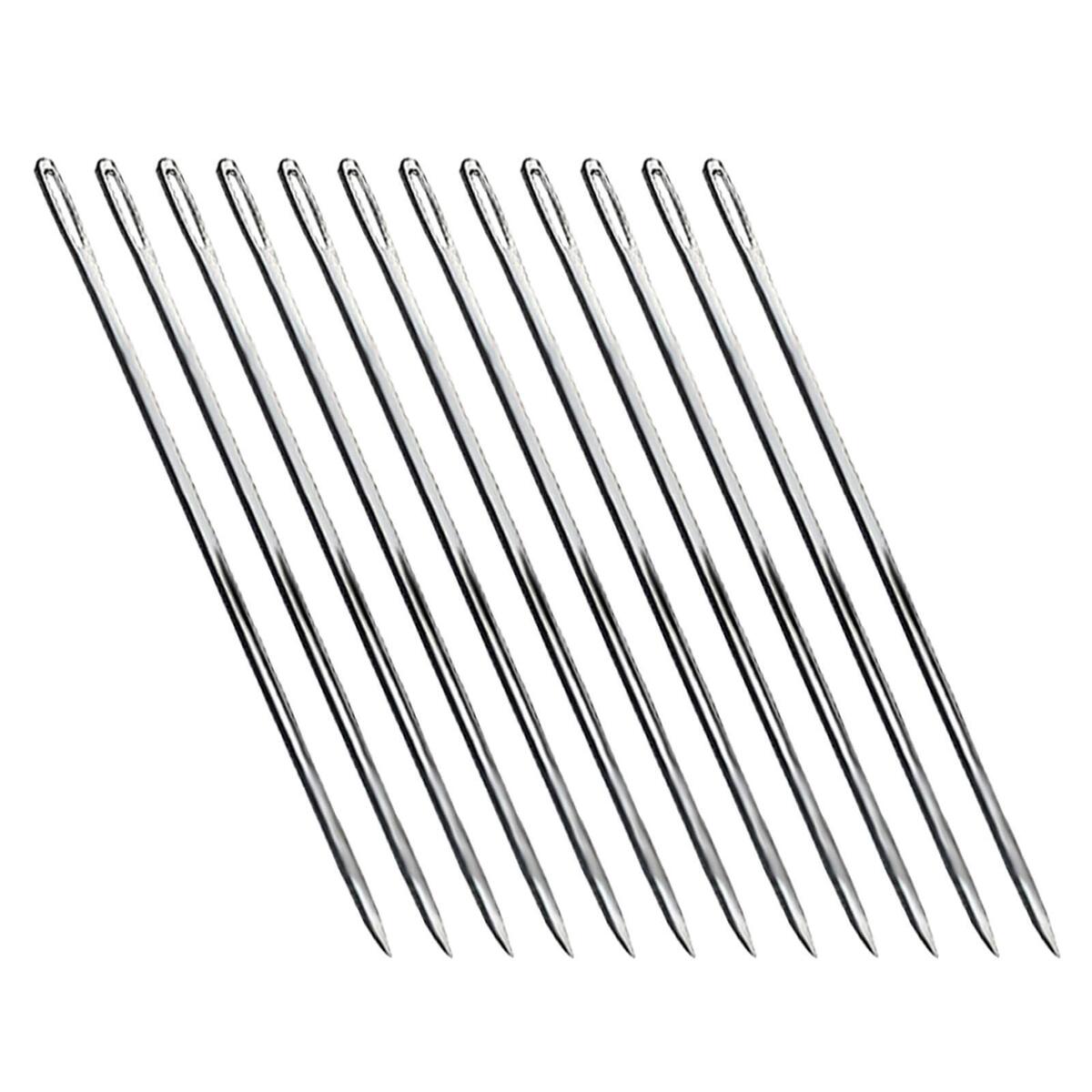 12 Packs Smooth    2.36inch Straight Needles Set for Knitting Sewing