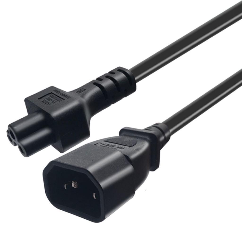 IEC 320 C14 To C5 AC Power Cord Extension Cable For UPS PDU PC