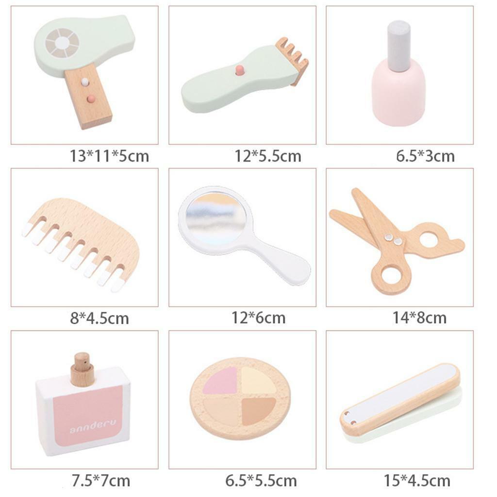 Wooden Girl  Makeup  Scissors with Cosmetic Bag Gifts