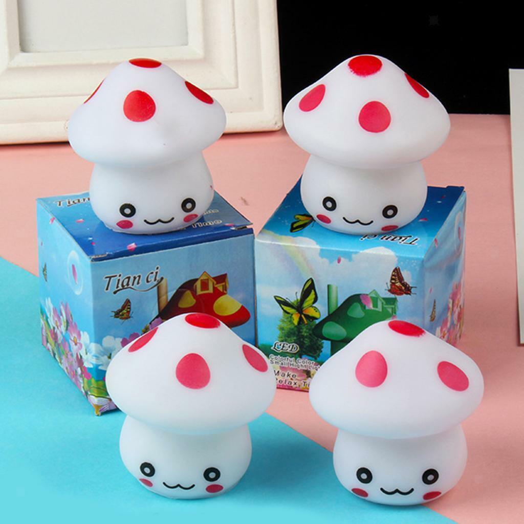 Night Lighting Lamp with Mushroom Shape  Changing Lamp for Decorating
