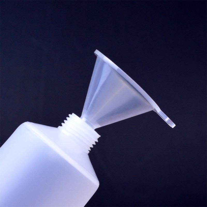 100 PCS Mini Funnel?Clear Plastic Funnels Multi-Purpose Funnels for Perfume