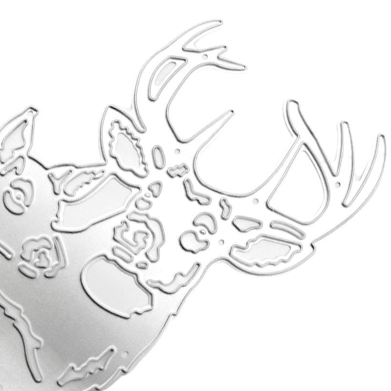 Christmas Elk Metal Cutting Dies Stencil DIY Scrapbooking Album Paper Template