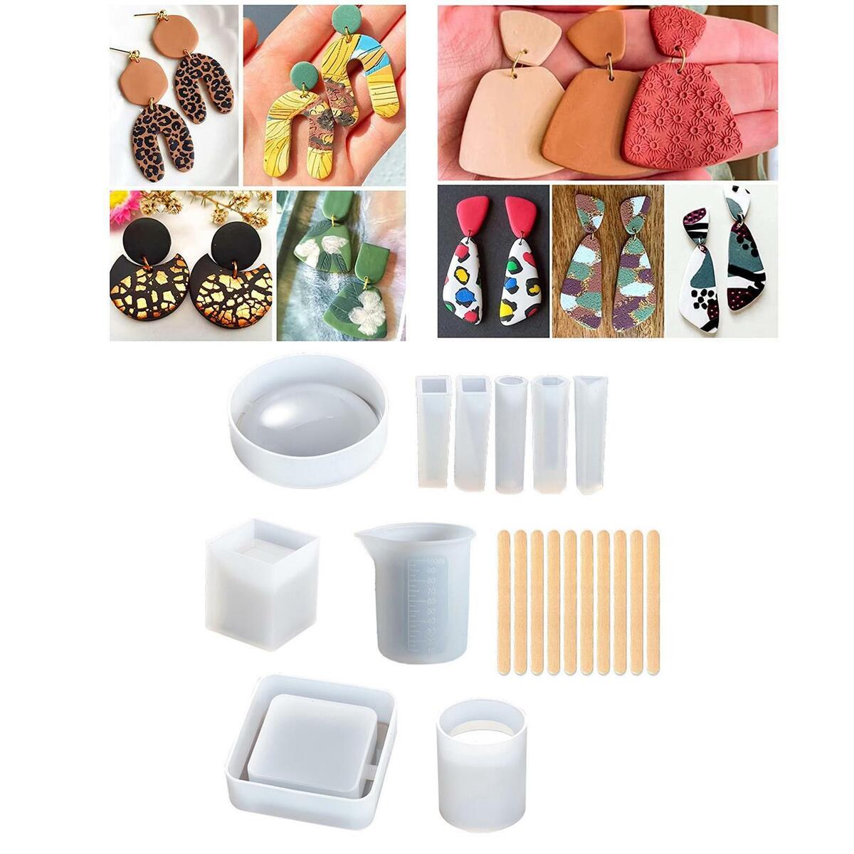 Casting Molds Kit Silicone Molds Jewelry Making Tool for Necklace