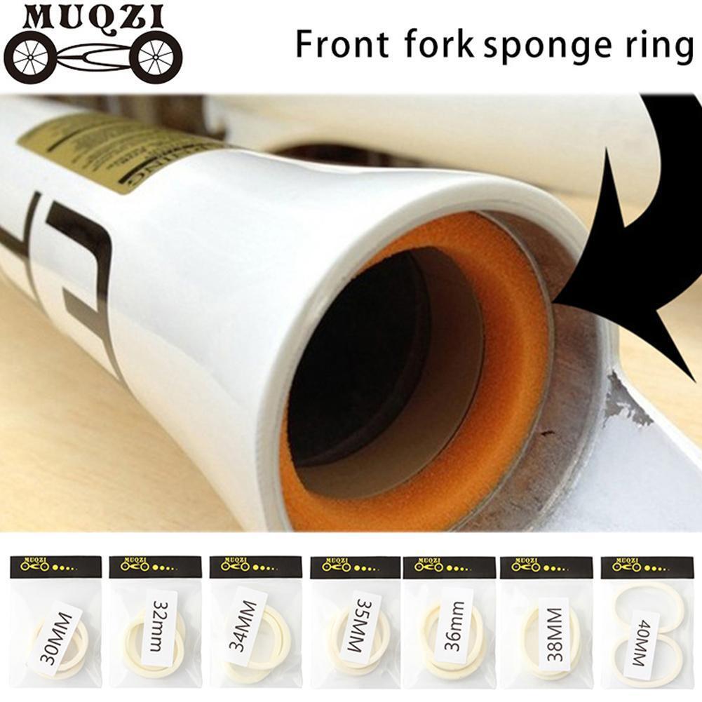 MUQZI 2pcs MTB Bicycle Sponge Ring Oil Sealed Foam Front Fork O-Ring (40mm)