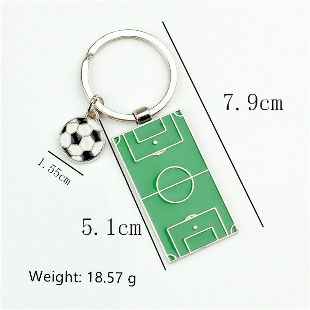 Alloy Football Playground Car Key Holder Keyring Buckle Field Soccer Keychain