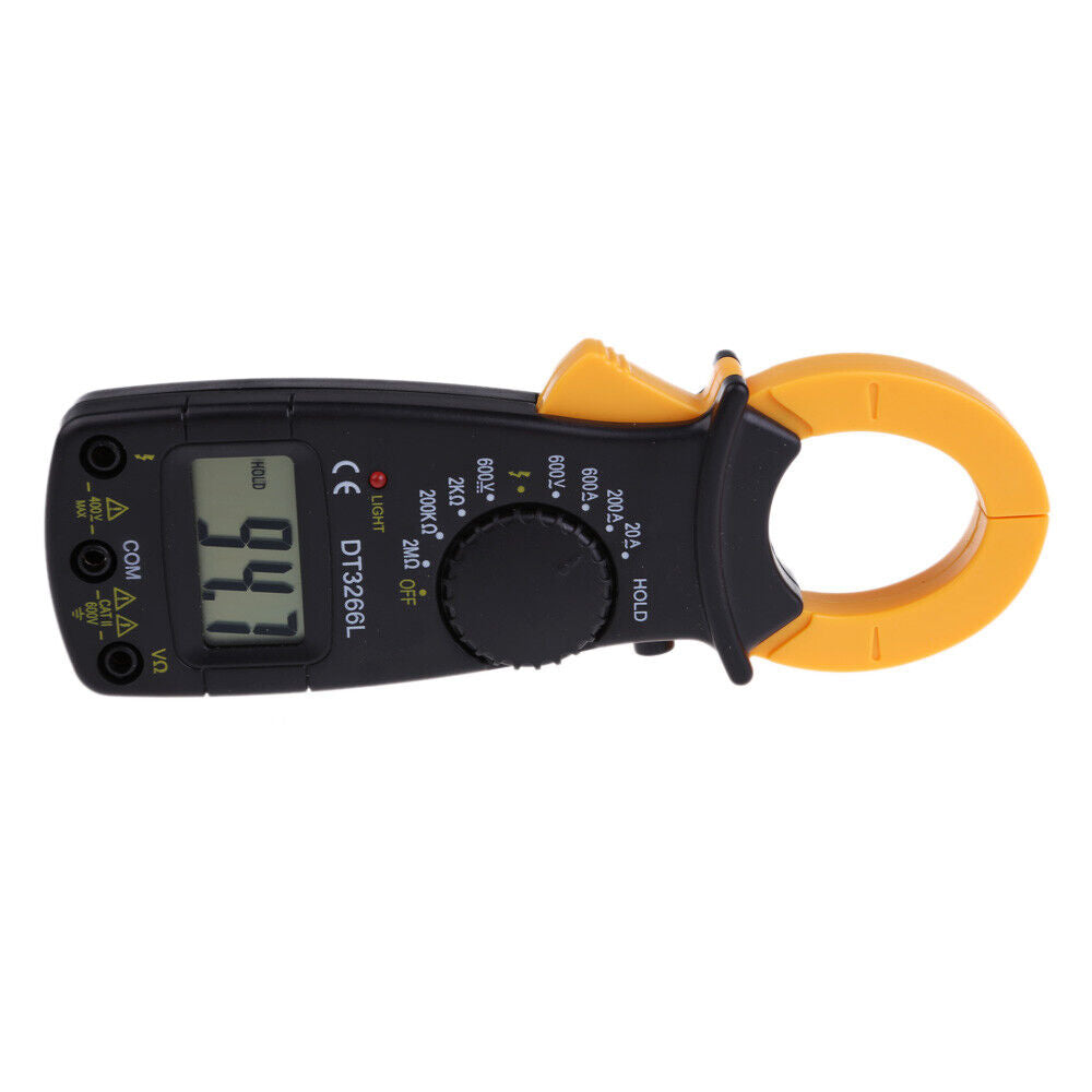 DT3266L LCD Digital Clamp Meter AC DC Current Voltage Resistance Tester
