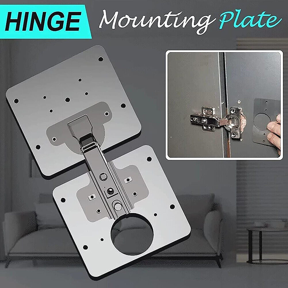 Hinge Repair Plate Cabinet Cupboard Furniture Drawer Window Repair Hardware