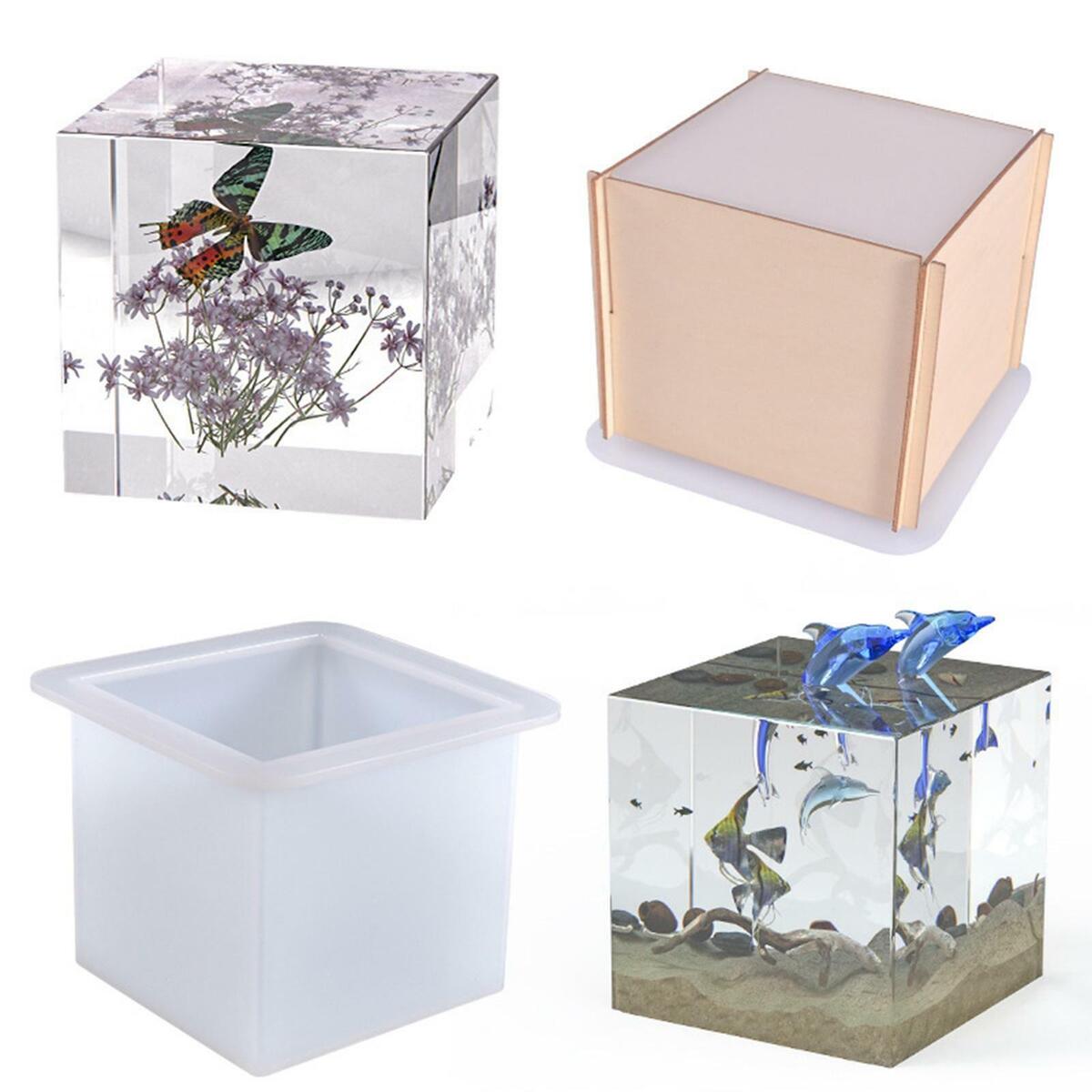 DIY Square Silicone Mold Jewelry Casting Molds for Girls Ornaments Studs