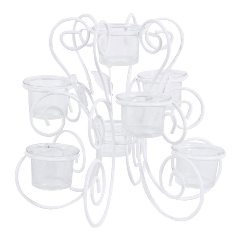 7 Metal Candelabra Candlestick for Wedding Church Halloween Candle Holder Decor