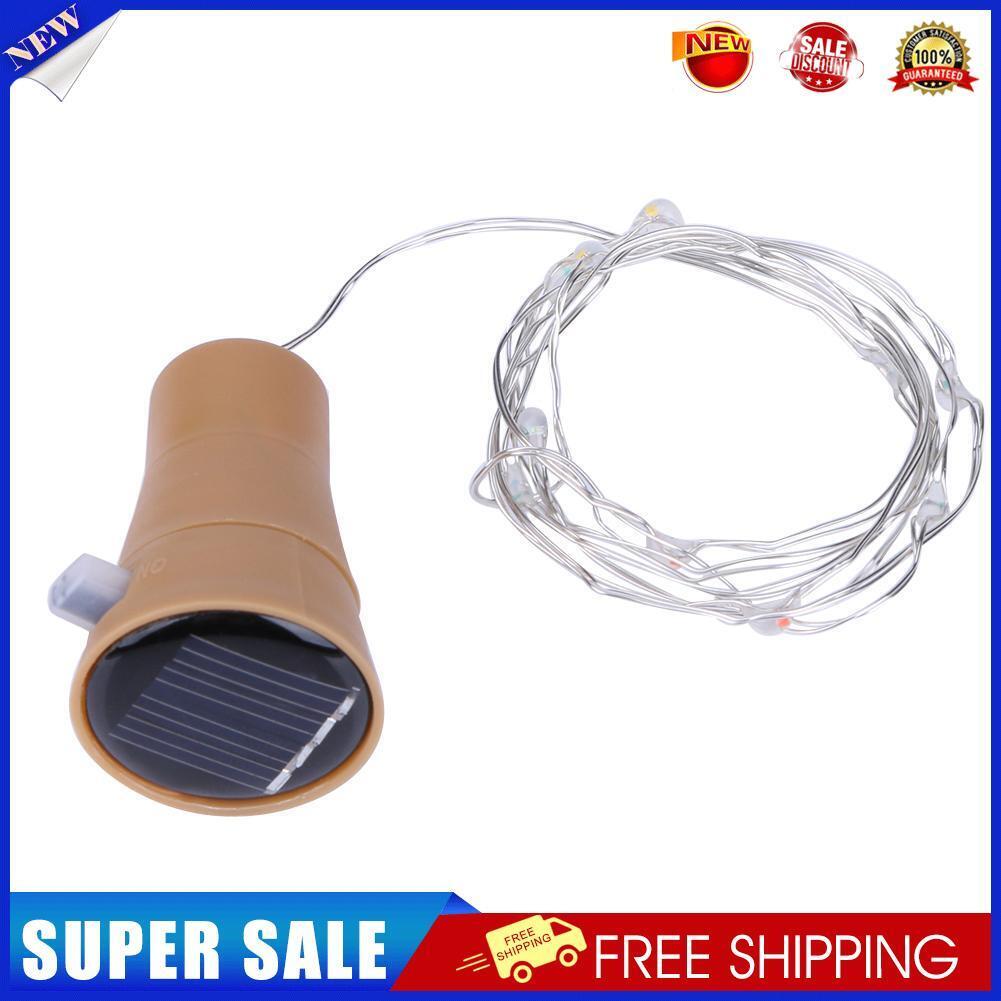 1m 10 LED Bottle Stopper Waterproof Solar Energy String Light(Multicolor)