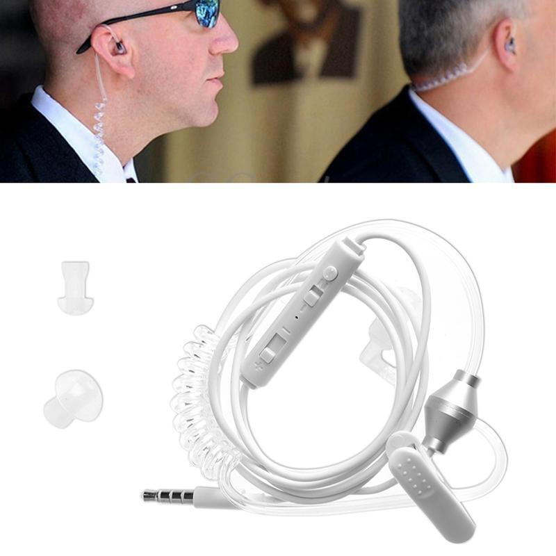 3.5mm In-Ear Anti-Radiation Earphone Air Spring Duct With Mic For Smart Phone