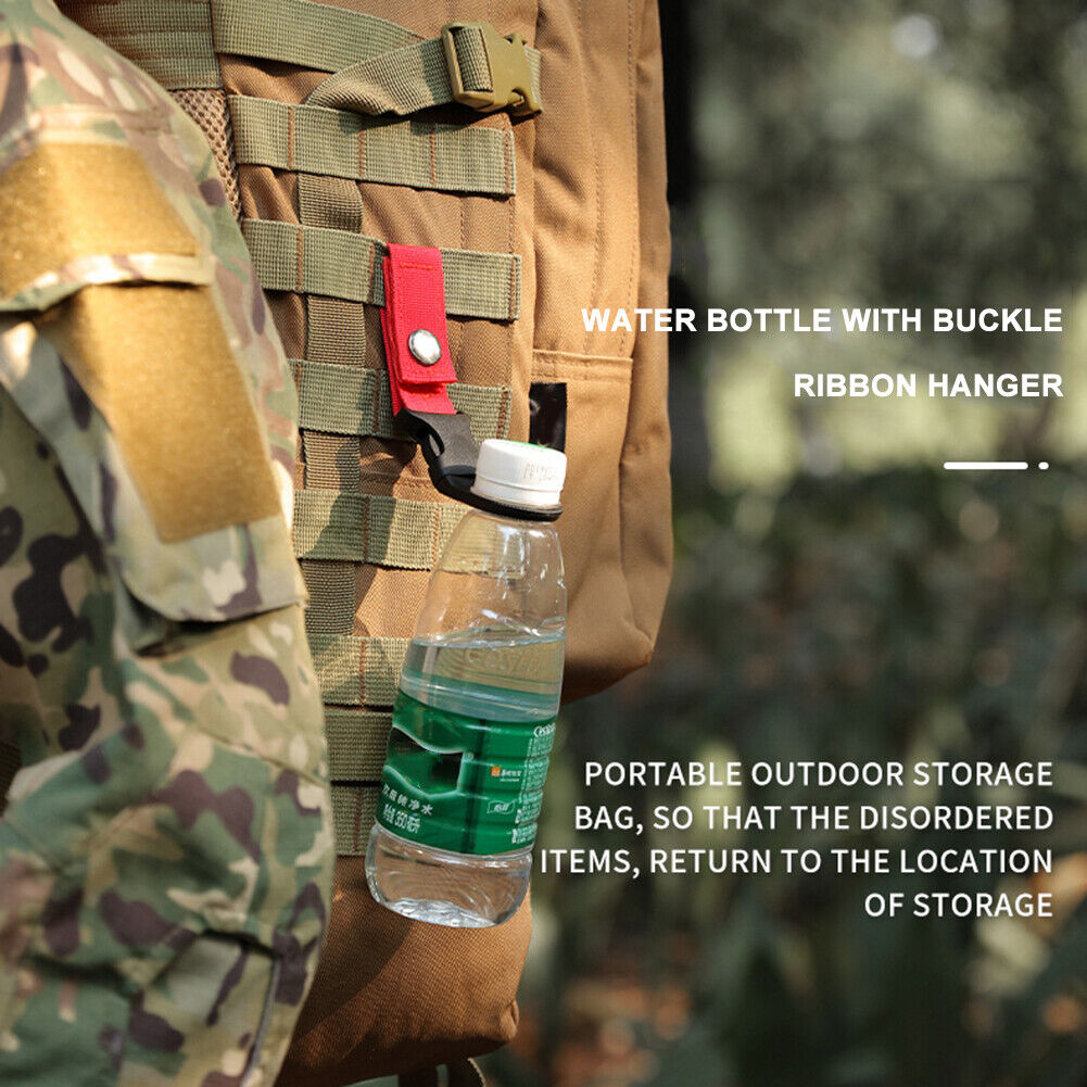 Outdoor Water Bottle Buckle Holder Camp Carabiner Belt Webbing Hanger Hook