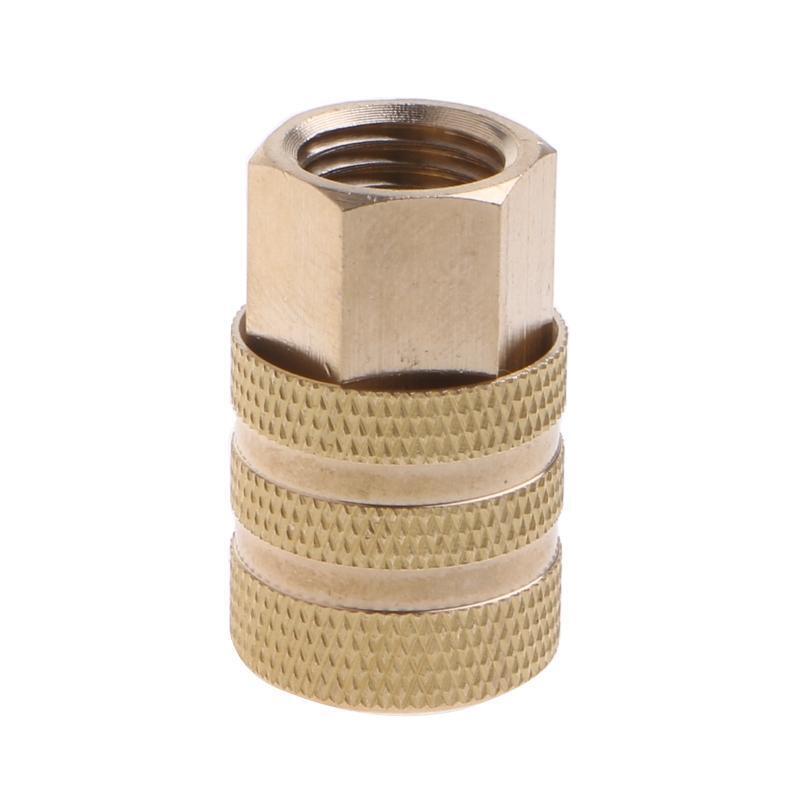 Car Solid Brass Quick Coupler Set Air Hose Connector Fittings 1/4 NPT Tools Plug