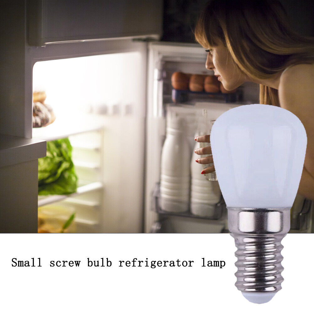 E14 Light Bulb 3W 220V Colorful LED Decorative Light Fridge Lamp (White)