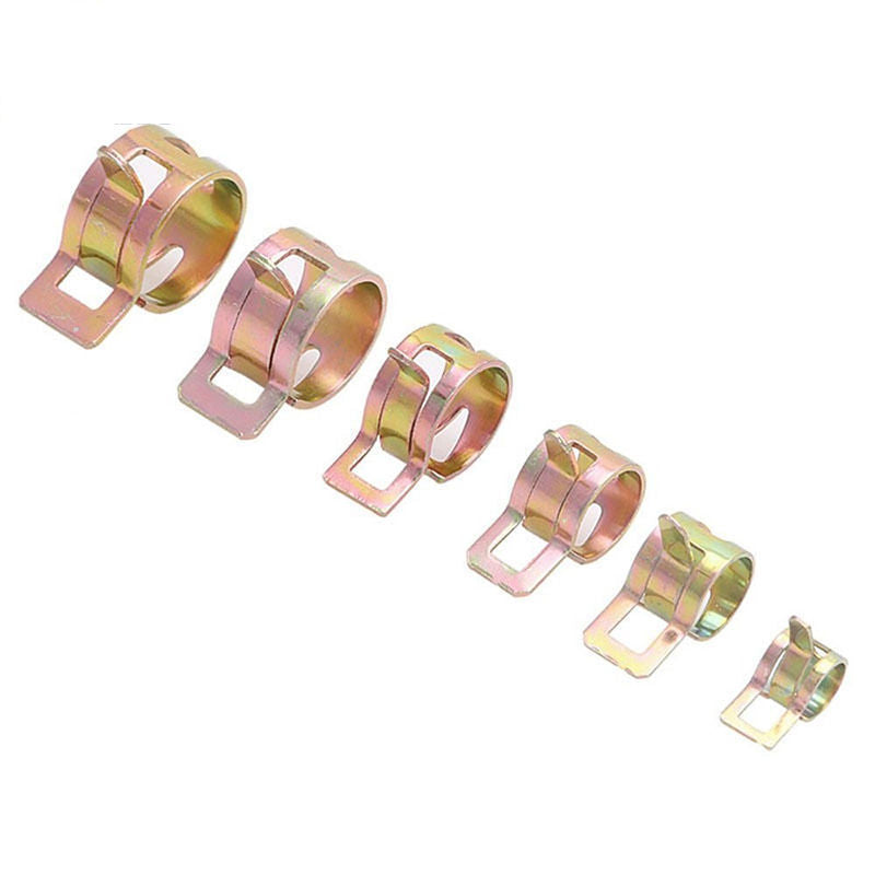 60pcs 6/9/10/12/14 / 15mm Spring clip Fuel Oil Line Silicone Vacuum Hose Clamp