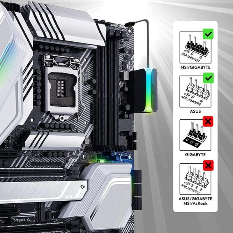5V Motherboard ARGB SYNC Steering Head ATX Power Supply for Computer Mainboard