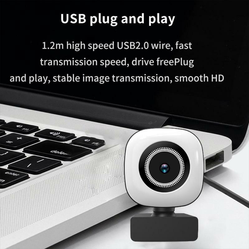 USB Streaming 1080P Webcam Built in Mic Advanced autofocus Web 2 Million Pixels