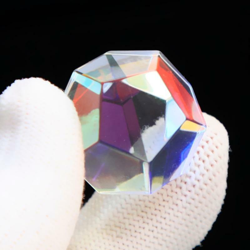 Optical Glass RGB Dispersion Prism Ball for Physics Teach Decoration Art 24MM