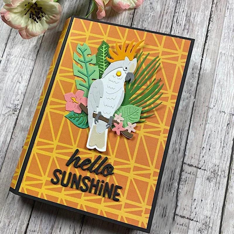Lovely Parrot Metal Cutting Dies Photo Album Journal Decoration Birthday Gift