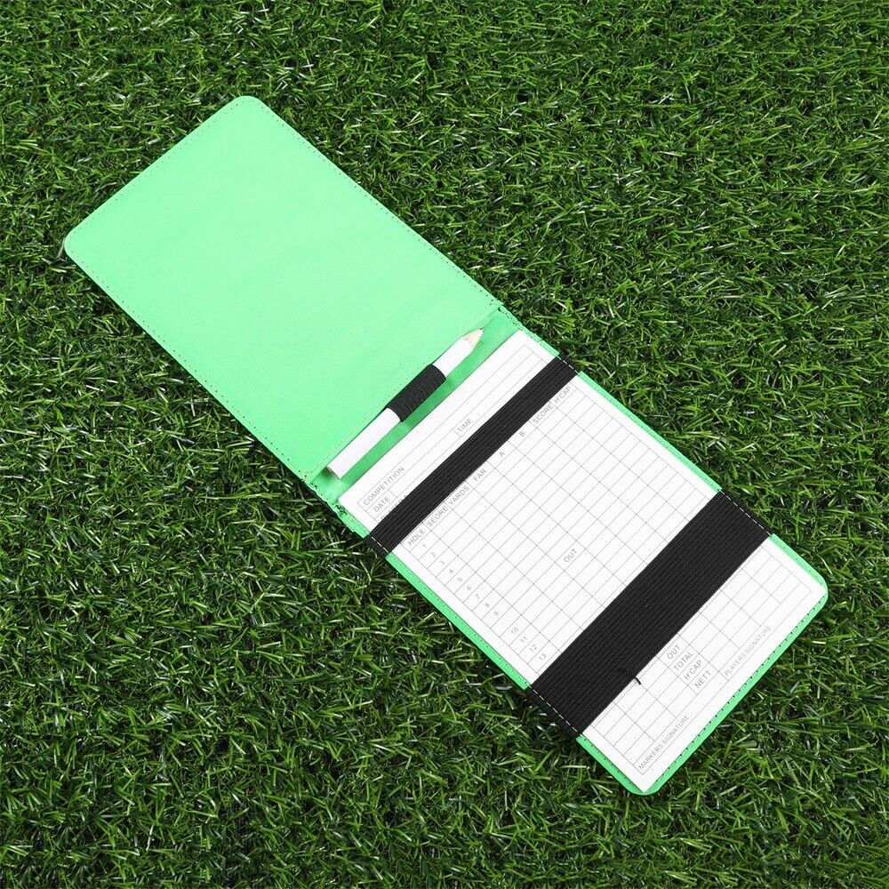 Easy carry Golf Marke Golf Score Card Holder Golf Score Writing Pen Score Marke