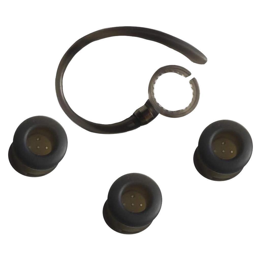 Black Round earplugs-Earhook Set for    FLIP HZ720 H17txt Series