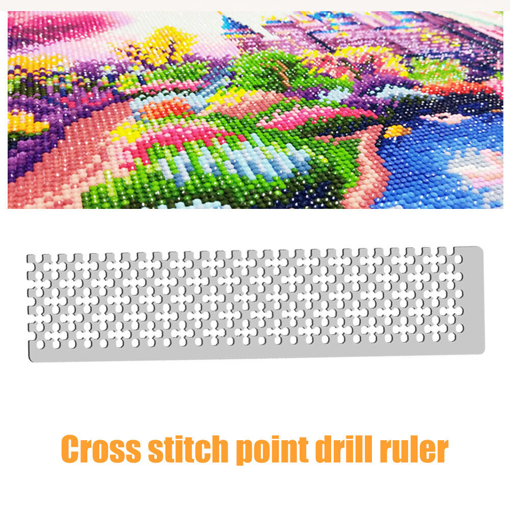 DIY Diamond Painting Tool Square Round Drill Point Drill Net Ruler (140)