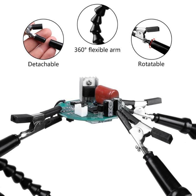 Helping Hands Soldering Station Third Hand W/ 6 Flexible Soldering Helping Arms