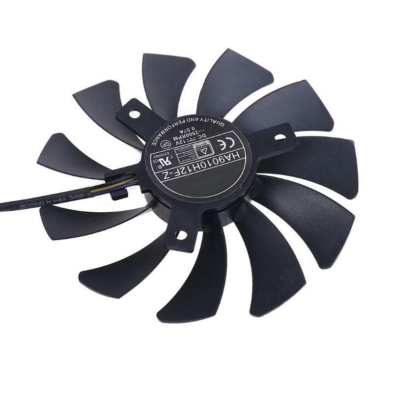 1 Pair HA9010H12F-Z 4Pin Cooler Fan Replacement for MSI GTX 1060 1660Ti RTX 2060