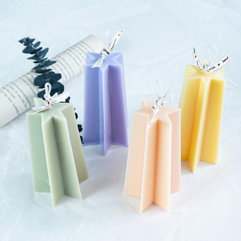 Six-pointed Star Tower Candle Mold Handmade Plastic Aromatherapy Candle Making