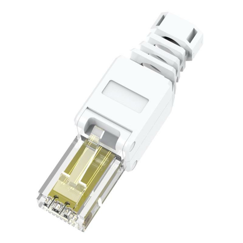 RJ45 Connectors No Crimp Crystal Head Connector Super Five CAT6 Tool-less